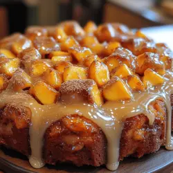 Der Pfirsich-Cobbler Bundt-Kuchen ist eine köstliche Fusion aus dem klassischen amerikanischen Cobbler und einem saftigen Bundt-Kuchen. Diese innovative Kombination vereint die zarte, buttrige Textur eines traditionellen Kuchens mit der fruchtigen Fülle und dem rustikalen Charme eines Cobbler. Mit frischen, reifen Pfirsichen und einem köstlichen Zimt-Zucker-Topping ist dieses Rezept nicht nur ein Genuss für den Gaumen, sondern auch ein echter Hingucker auf jedem Desserttisch. Egal, ob für ein Sommerfest, einen Familiennachmittag oder einfach nur als süßes Vergnügen für zu Hause – der Pfirsich-Cobbler Bundt-Kuchen überzeugt mit jedem Bissen.