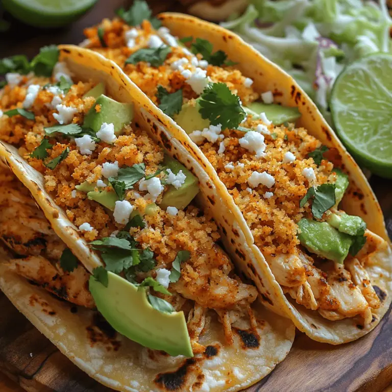 Das Rezept für langsam gegartes, knuspriges Hühnchen Tinga Tacos vereint die unverwechselbaren Aromen Mexikos mit einer einfachen und praktischen Zubereitungsmethode. Tacos gehören zu den beliebtesten Gerichten der mexikanischen Küche und sind nicht nur ein festliches Essen, sondern auch ideal für ein schnelles, aber geschmackvolles Abendessen. Die Kombination aus zartem, würzigem Hühnchen und knusprigem Topping bringt Freude auf jeden Tisch und lädt dazu ein, mit Freunden und Familie zu teilen.