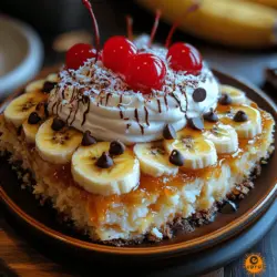 In der Welt der Desserts gibt es kaum etwas, das so beliebt ist wie ein Bananensplit. Die Kombination aus frischen Bananen, cremigem Eis und süßen Toppings erfreut sich großer Beliebtheit. Ob als erfrischendes Dessert an einem warmen Sommertag oder als süßer Abschluss eines gemütlichen Abendessens – der Bananensplit ist ein Klassiker, der Generationen begeistert. Doch was, wenn Sie nach einer einfacheren und dennoch köstlichen Möglichkeit suchen, diesen geliebten Klassiker zu genießen? Genau hier kommt der Bananensplit-Dump-Cake ins Spiel. Mit minimalem Aufwand und maximalem Geschmack ist dieses Rezept perfekt für jede Gelegenheit. Es ist schnell zuzubereiten und kann sowohl warm als auch kalt serviert werden und lässt sich wunderbar anpassen, je nach Vorlieben und saisonalen Zutaten.