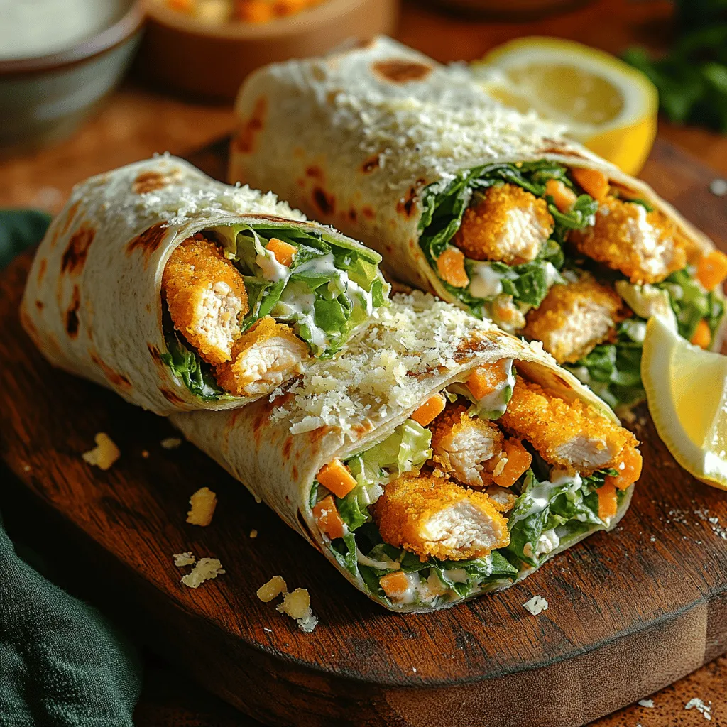 Um diesen leckeren Wrap nachzukochen, benötigen Sie eine Vielzahl von frischen Zutaten, die sowohl geschmacklich als auch nährstofftechnisch überzeugen. Hier sind die Zutaten, die Sie für die Zubereitung des Crispy Chicken Caesar Wraps benötigen: