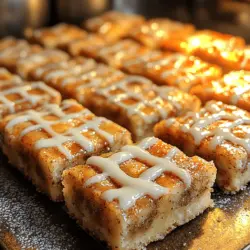Die Zimtschnecken Genuss Riegel sind eine köstliche Fusion der klassischen Aromen von Zimtschnecken und der praktischen Form eines Riegels. Diese süßen Leckereien sind nicht nur ein wahrer Genuss für den Gaumen, sondern auch die perfekte Begleitung für deinen Nachmittagstee oder Kaffee. Ob als Dessert nach dem Abendessen oder als kleine Auszeit für zwischendurch – diese Riegel sind vielseitig und einfach zuzubereiten.