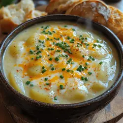 In der kalten Jahreszeit gibt es kaum etwas Besseres als eine warme, cremige Kartoffelsuppe, die sowohl sättigend als auch köstlich ist. Diese traumhafte Kartoffelsuppe vereint die Aromen von frischen Zutaten und verleiht jedem Löffel eine cremige Konsistenz, die einfach himmlisch ist. Die Kombination aus zarten Kartoffeln, aromatischen Zwiebeln und Knoblauch, verfeinert mit einer samtigen Sahne und herzhaftem Cheddar-Käse, wird Ihnen das Gefühl geben, in eine Wolke aus Geschmack einzutauchen.