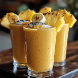 Der tropische Genuss eines Bananen-Ananas-Smoothies ist nicht nur eine erfrischende Möglichkeit, den Tag zu beginnen, sondern auch eine gesunde Wahl für alle, die auf ihre Ernährung achten. Die Kombination aus süßen, reifen Bananen und saftiger Ananas sorgt nicht nur für einen köstlichen Geschmack, sondern auch für eine Extraportion Vitamine und Mineralstoffe. Dieser Smoothie ist perfekt für Frühstück, als Snack zwischendurch oder sogar als leichtes Dessert.
