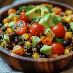 Quinoa ist das Herzstück dieses Salats. Diese glutenfreie Pflanze gehört zu den Pseudogetreidearten und ist bekannt für ihre hohe Nährstoffdichte. Quinoa enthält alle neun essentiellen Aminosäuren, was sie zu einer hervorragenden Proteinquelle macht – insbesondere für Vegetarier und Veganer. Darüber hinaus ist sie reich an Ballaststoffen, Vitaminen und Mineralstoffen wie Magnesium, Eisen und B-Vitaminen. Die Zubereitung von Quinoa ist einfach: Sie wird gründlich gewaschen und dann in Wasser oder Gemüsebrühe gekocht, was ihr einen zusätzlichen Geschmack verleiht.