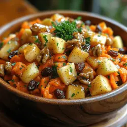 In der heutigen Zeit, in der gesunde Ernährung und ein bewusster Lebensstil immer mehr an Bedeutung gewinnen, sind kreative und nahrhafte Rezepte gefragter denn je. Der „Knusprige Karotten-Apfel-Genuss“ ist nicht nur eine Augenweide, sondern auch ein wahrer Gaumenschmaus, der frische Zutaten perfekt kombiniert und dabei auch noch einfach zuzubereiten ist. Dieses Rezept eignet sich hervorragend als Beilage zu vielen Gerichten oder als leichtes Mittagessen, das sowohl den Körper als auch den Geist nährt.