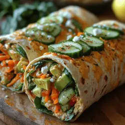 Für die Zubereitung der Cremigen Knoblauch-Hummus-Wraps benötigen Sie eine Auswahl an frischen und nährstoffreichen Zutaten. Jede Zutat trägt nicht nur zur Geschmacksvielfalt bei, sondern liefert auch wertvolle Nährstoffe.