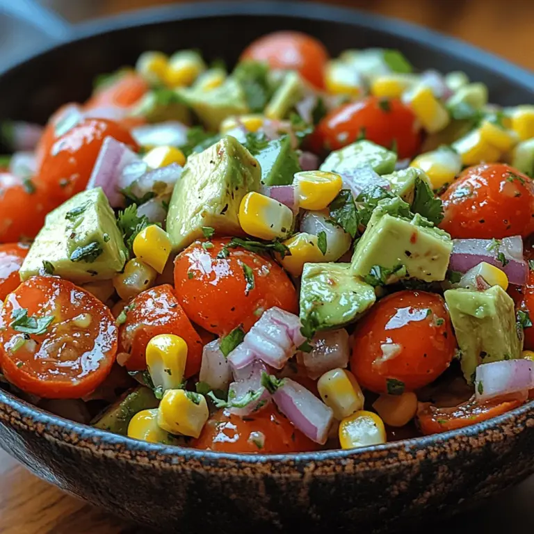 Der Sommer ist die perfekte Zeit, um frische und leichte Gerichte zu genießen, die nicht nur köstlich, sondern auch nahrhaft sind. Ein hervorragendes Beispiel dafür ist der Sommerliche Tomaten-Mais-Avocado-Salat. Dieser Salat vereint bunte, saisonale Zutaten und ist eine wahre Geschmacksexplosion. Mit seiner Kombination aus saftigen Kirschtomaten, süßem Mais, cremiger Avocado und aromatischen Kräutern ist er nicht nur ein Augenschmaus, sondern auch ein energetischer Snack oder eine Beilage, die in der warmen Jahreszeit nicht fehlen sollte.