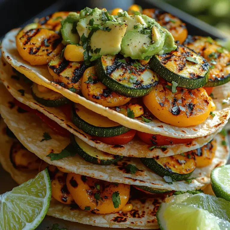 Die Auswahl der richtigen Zutaten ist entscheidend für das Gelingen der rauchigen gegrillten Gemüse-Tacos. Hier ist eine umfassende Übersicht über die verwendeten Zutaten und deren Vorteile: