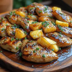 In der Welt der Küche gibt es eine besondere Freude, die sich aus der Kombination von süßen und herzhaften Aromen ergibt. Das Rezept für Süßes & Herzhaftes Ananas-Hühnchen mit Brauner Zucker ist ein perfektes Beispiel dafür. Diese köstliche Kombination aus zartem Hühnchen und saftiger Ananas, verfeinert mit einer süßen, klebrigen Sauce, wird nicht nur Ihre Geschmacksknospen erfreuen, sondern ist auch einfach zuzubereiten. Ob für ein Familienessen oder einen besonderen Anlass, dieses Gericht wird garantiert zum Star Ihres Menüs.