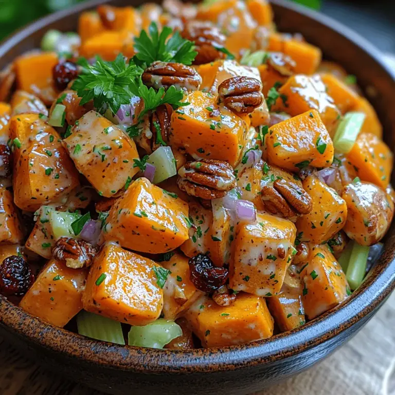 Um den Sweet Harmony Kartoffelsalat zuzubereiten, benötigen wir eine Vielzahl von frischen und nährstoffreichen Zutaten. Jede Zutat trägt nicht nur zum Geschmack, sondern auch zu den gesundheitlichen Vorteilen des Salats bei: