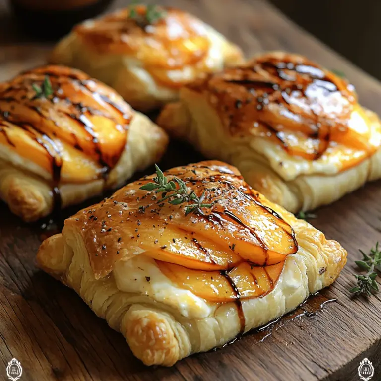 Um die Nektarinen-Brie-Puff-Melts perfekt zuzubereiten, benötigen Sie eine handvoll einfacher, aber geschmacklich reichhaltiger Zutaten. Hier ist eine detaillierte Übersicht über die benötigten Zutaten und die Rolle, die jede von ihnen in diesem Rezept spielt: