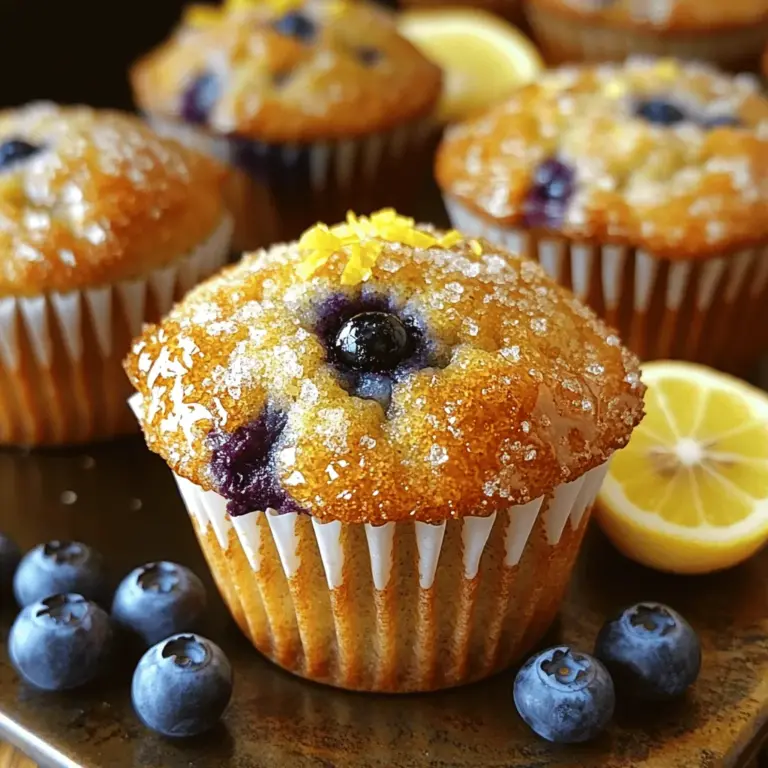 Um sicherzustellen, dass Ihre Zesty Lemon Blueberry Bliss Muffins die richtige Textur und den perfekten Geschmack haben, ist es wichtig, die Zutaten sorgfältig auszuwählen. Hier sind die Hauptbestandteile, die Sie benötigen: