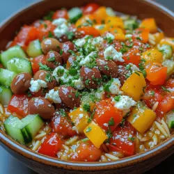 Der erste Schritt zu einem gelungenen Gericht ist die Auswahl der richtigen Zutaten. Hier sind die Hauptbestandteile, die Sie für das Mediterrane Orzo-Paradies benötigen: