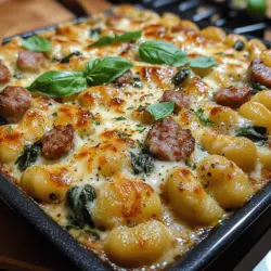 Die Auswahl der Zutaten für Käseüberbackene Gnocchi mit Geräucherter Wurst und Spinat ist entscheidend für den Geschmack und die Textur des Gerichts. Kartoffelgnocchi bilden die Basis und sind in vielen Küchen sehr geschätzt. Sie sind leicht zuzubereiten und bieten eine zarte, weiche Konsistenz, die sich perfekt mit einer Vielzahl von Saucen und Belägen kombinieren lässt. Ob im Laden gekauft oder selbstgemacht, die Gnocchi sind immer eine hervorragende Wahl.