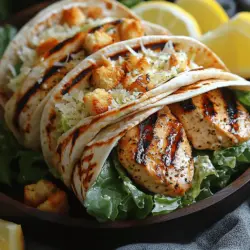 In der Welt der schnellen und gesunden Gerichte sind Wraps eine unschlagbare Wahl. Sie sind nicht nur einfach zuzubereiten, sondern auch unglaublich vielseitig und anpassbar. Ein besonders beliebtes Beispiel sind die gegrillten Hühnchen-Caesar-Wraps. Dieses Rezept vereint die saftige Textur von gegrilltem Hühnchen mit dem knackigen Biss von Romanasalat und dem cremigen Geschmack von Caesar-Dressing. Es ist die perfekte Kombination für alle, die eine gesunde, aber dennoch geschmackvolle Mahlzeit wünschen.