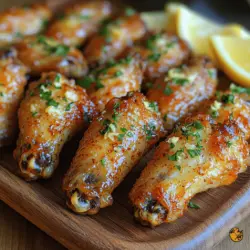 Knusprige Knoblauch-Parmesan-Flügel aus der Heißluftfritteuse sind nicht nur ein köstlicher Snack, sondern auch eine gesunde Alternative zu herkömmlich frittierten Flügeln. Diese aromatische Delikatesse vereint den herzhaften Geschmack von Knoblauch und Parmesan mit der perfekten Knusprigkeit, die durch die Heißluftfritteuse erreicht wird. Die Verwendung der Heißluftfritteuse bedeutet, dass Sie weniger Öl benötigen als beim traditionellen Frittieren, was diese Flügel zu einer leichteren, aber ebenso schmackhaften Option macht.