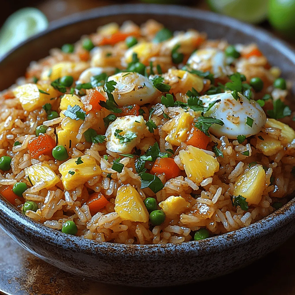 Willkommen in der tropischen Küche, in der Aromen und Farben eine harmonische Einheit bilden! Heute präsentieren wir Ihnen unser Rezept für Tropisches Paradies Ananas gebratener Reis – ein Gericht, das nicht nur den Gaumen erfreut, sondern auch Ihre Sinne auf eine exotische Reise entführt. Gebratener Reis ist ein fester Bestandteil der asiatischen Küche und steht für kreative Vielfalt, Schnelligkeit und unkomplizierte Zubereitung.