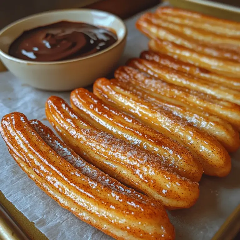 Um köstliche ofengebackene Zimt-Churros zuzubereiten, benötigen Sie folgende Zutaten: