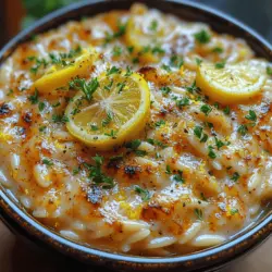 Essen ist weit mehr als nur Nahrungsaufnahme; es ist eine Kunstform, die Kulturen verbindet und Erinnerungen schafft. Rezepte sind der Schlüssel zu dieser kulinarischen Entfaltung, da sie uns die Möglichkeit geben, nicht nur neue Geschmäcker zu erleben, sondern auch Traditionen und Familienrezepte weiterzugeben. Eines dieser köstlichen Rezepte, das sowohl frisch als auch cremig ist, ist die Helle & Spritzige Cremige Zitronen-Kräuter-Orzo. Dieses Gericht vereint die leuchtenden Aromen von Zitrone und frischen Kräutern mit der herzlichen Textur von Orzo-Nudeln, sodass es eine perfekte Wahl für ein leichtes Mittagessen oder ein elegantes Abendessen darstellt.