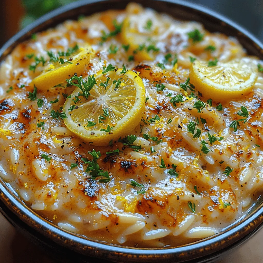Essen ist weit mehr als nur Nahrungsaufnahme; es ist eine Kunstform, die Kulturen verbindet und Erinnerungen schafft. Rezepte sind der Schlüssel zu dieser kulinarischen Entfaltung, da sie uns die Möglichkeit geben, nicht nur neue Geschmäcker zu erleben, sondern auch Traditionen und Familienrezepte weiterzugeben. Eines dieser köstlichen Rezepte, das sowohl frisch als auch cremig ist, ist die Helle & Spritzige Cremige Zitronen-Kräuter-Orzo. Dieses Gericht vereint die leuchtenden Aromen von Zitrone und frischen Kräutern mit der herzlichen Textur von Orzo-Nudeln, sodass es eine perfekte Wahl für ein leichtes Mittagessen oder ein elegantes Abendessen darstellt.