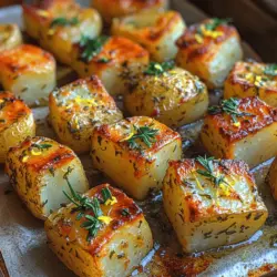 Die italienische Küche ist bekannt für ihre Vielfalt und ihre Fähigkeit, einfache Zutaten in köstliche Gerichte zu verwandeln. Ein einfaches, aber unglaublich schmackhaftes Rezept, das sich in jeder modernen Küche bewährt hat, sind die Zesty Crunchy Lemon Herb Potato Cubes. Diese knusprigen Kartoffelwürfel mit einem spritzigen Zitronen- und Kräuteraroma sind die perfekte Beilage zu jedem Hauptgericht oder einfach als gesunder Snack für zwischendurch.