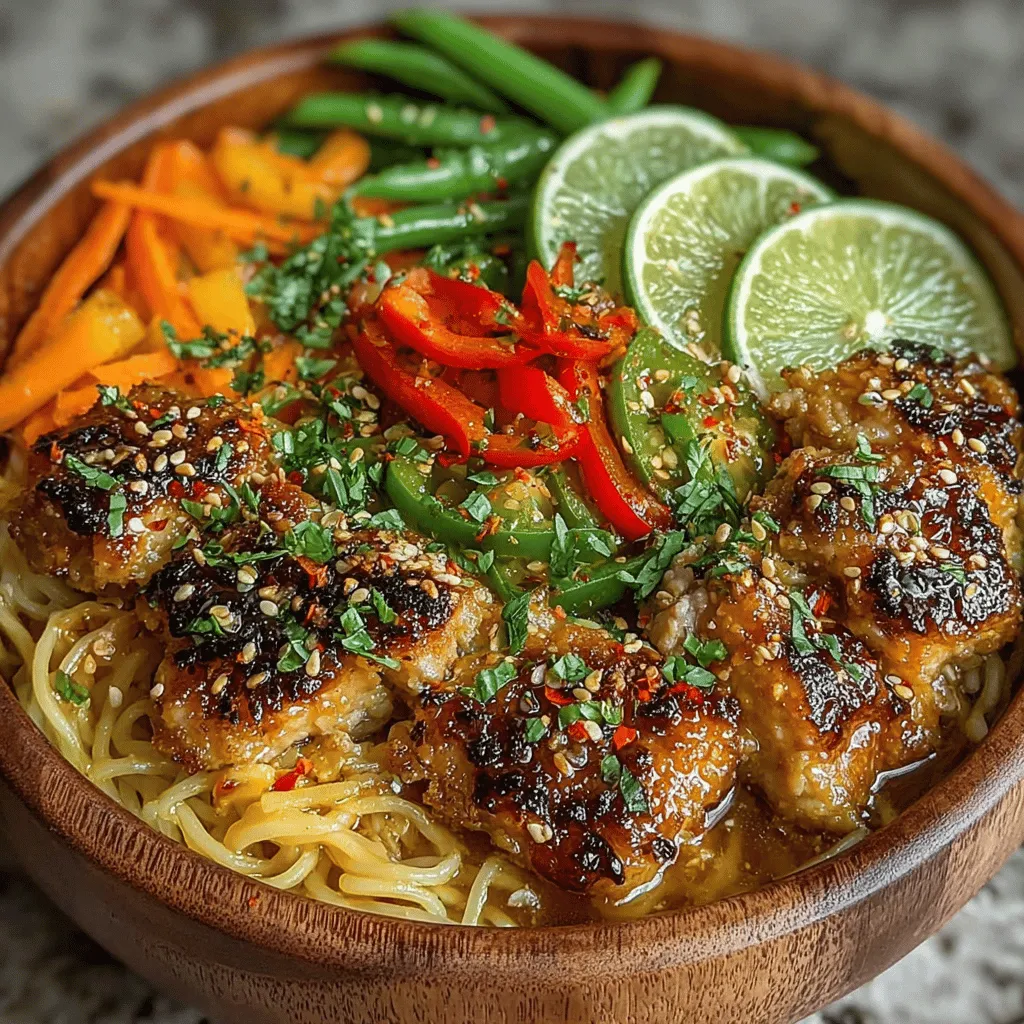 Willkommen zu einem kulinarischen Erlebnis, das Ihren Gaumen erfreuen wird: die unwiderstehliche klebrige Sesamhähnchen- und Nudelschüssel. Dieses Rezept kombiniert zartes Hähnchen mit einer süß-würzigen Sauce, die durch die Aromen von Sojasauce, Honig und frischem Ingwer verstärkt wird. Zusammen mit knackigem Gemüse und zarten Nudeln ergibt sich eine perfekte Balance aus Geschmack und Textur, die sowohl Erwachsene als auch Kinder begeistert.