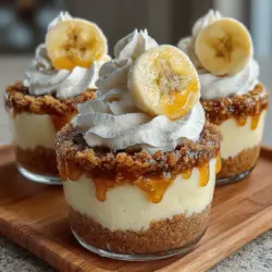 Wenn es um köstliche Desserts geht, ist die Kombination aus Banane und Sahne ein unvergesslicher Klassiker. Die Banana Bliss No-Bake Cream Pie Cups sind nicht nur unglaublich lecker, sondern auch schnell und einfach zuzubereiten. Diese kleinen Becher sind die perfekte Abwandlung des traditionellen Bananencreme-Pies und bieten all die köstlichen Aromen, die wir an diesem Dessert lieben, in einem handlichen Format. Ob für eine Feier, einen Grillabend oder einfach nur als süße Versuchung für zwischendurch – diese Becher sind immer ein Hit.