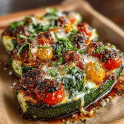 Die überbackenen Parmesan-Zucchini-Boote sind nicht nur ein Augenschmaus, sondern auch ein kulinarisches Highlight, das sich perfekt für eine Vielzahl von Anlässen eignet. Ob als Beilage zu einem Grillabend, als leichtes Hauptgericht im Sommer oder als vegetarische Option für ein festliches Dinner – dieses Rezept erfreut sich großer Beliebtheit und ist ein wahrer Genuss für Käseliebhaber und Gemüselfreunde gleichermaßen.