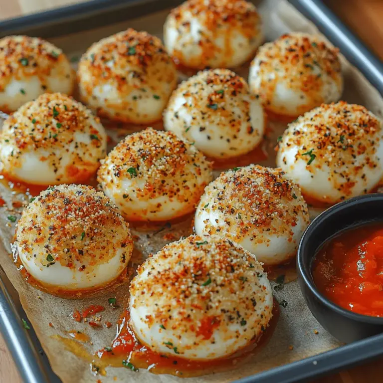 Wenn Sie auf der Suche nach einem köstlichen, knusprigen Snack sind, der einfach zuzubereiten ist und sowohl Erwachsene als auch Kinder begeistert, dann sind die Crispy Baked Mozzarella Rounds genau das Richtige für Sie. Diese kleinen, goldbraunen Käsehäppchen sind nicht nur ein Fest für die Sinne, sondern auch ein wunderbarer Auftakt zu jedem Festessen oder eine perfekte Ergänzung zu einem entspannten Filmabend zu Hause.