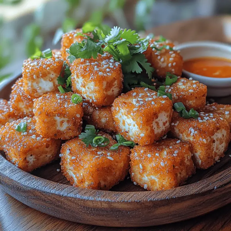 Willkommen in der Welt der herzhaften und knusprigen Sesam-Tofu-Nuggets! Dieses Rezept ist nicht nur eine köstliche, fleischfreie Option für alle, die auf der Suche nach gesunden, schmackhaften Snacks sind, sondern auch eine wunderbare Möglichkeit, die Vielseitigkeit von Tofu in der modernen Küche zu entdecken. Tofu hat sich in den letzten Jahren zu einem beliebten Lebensmittel entwickelt, das sich ideal für verschiedene Zubereitungsarten eignet – egal ob gebraten, gegrillt oder gebacken.