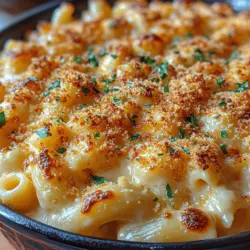 Mac & Cheese, auch bekannt als Macaroni and Cheese, ist ein zeitloses Gericht, das in vielen Haushalten auf der ganzen Welt beliebt ist. Diese cremige Pasta ist nicht nur ein Favorit bei Kindern, sondern auch ein Komfortessen, das viele Erwachsene in ihre Kindheit zurückversetzt. Die Kombination aus zart gekochten Makkaroni und einer reichhaltigen Käsesauce schafft ein Geschmackserlebnis, das sowohl sättigend als auch zufriedenstellend ist.
