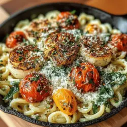 Willkommen in der Welt der köstlichen Pasta! Wenn Sie auf der Suche nach einem Gericht sind, das sowohl einfach zuzubereiten als auch unglaublich schmackhaft ist, dann ist unsere cremige, geröstete Tomaten- und Knoblauch-Pull-Apart-Pasta genau das Richtige für Sie. Dieses Rezept kombiniert die süßen, intensiven Aromen von gerösteten Kirschtomaten und dem würzigen Geschmack von Knoblauch mit einer cremigen Sahnesauce, die Ihre Geschmacksknospen begeistern wird.