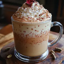 Der aromatische Kardamom-Rosen-Latte ist mehr als nur ein Getränk; es ist ein Erlebnis für die Sinne. Diese köstliche Mischung aus kräftigem Kaffee, zarter Rosenblüte und dem warmen, würzigen Geschmack von Kardamom bringt nicht nur einen Hauch von Exotik in deinen Alltag, sondern ist auch eine wunderbare Möglichkeit, den Tag zu beginnen oder einen gemütlichen Nachmittag zu genießen. Ob als besondere Leckerei für Gäste oder als tägliches Ritual für dich selbst, dieser Latte ist eine wunderbare Möglichkeit, den Geschmack von Rosen und Kardamom zu kombinieren und in eine Tasse zu zaubern.