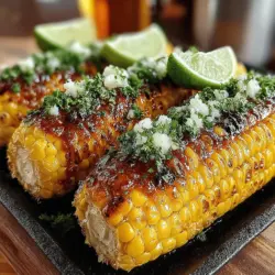 Gegrillte Maiskolben sind nicht nur ein klassisches Sommergericht, sondern auch ein kulinarisches Highlight, das in vielen Kulturen eine bedeutende Rolle spielt. Besonders in der mexikanischen und amerikanischen Küche werden sie oft als Snack oder Beilage zu Grillfesten serviert. Die Kombination von süßem, zartem Mais und einer würzigen Chili-Limetten-Butter verwandelt dieses einfache Gericht in ein wahres Geschmackserlebnis.