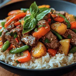 In der modernen Küche spielt die Vielfalt der Rezepte eine entscheidende Rolle. Ob für den Alltag oder besondere Anlässe, die richtige Auswahl an Gerichten kann den Unterschied ausmachen. Das heutige Rezept für ein Bratendes Thai-Basilikum-Rindfleisch-Pfannengericht ist nicht nur köstlich, sondern auch unkompliziert in der Zubereitung. Dieses Gericht vereint die frischen Aromen Thailands mit zartem Rindfleisch und einer bunten Auswahl an Gemüse, was es zu einer perfekten Wahl für ein schnelles Abendessen oder ein beeindruckendes Gericht für Gäste macht.