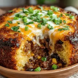Der Tex-Mex Cornbread Enchilada Auflauf ist ein köstliches Gericht, das die Aromen der Texanischen und Mexikanischen Küche vereint. Dieses Rezept besticht durch seine Kombination aus herzhaftem Cornbread und einer würzigen Enchilada-Füllung, die jeden Bissen zu einem unvergesslichen Erlebnis macht. Was dieses Gericht besonders macht, ist nicht nur der einzigartige Geschmack, sondern auch die Möglichkeit, es nach Belieben anzupassen und zu variieren. Ob für ein zwangloses Familienessen oder eine gesellige Runde mit Freunden, dieser Auflauf wird garantiert zum Star des Abends!