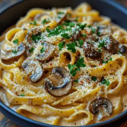 Die herzhafte cremige Pilz-Knoblauch-Pasta ist ein wahrhaft köstliches Gericht, das sowohl einfach zuzubereiten als auch unglaublich lecker ist. In der heutigen schnelllebigen Welt ist es wichtig, sich Zeit für hausgemachte Mahlzeiten zu nehmen, die nicht nur den Gaumen erfreuen, sondern auch die Seele wärmen. Diese Pasta kombiniert die erdigen Aromen von frischen Pilzen mit dem intensiven Geschmack von Knoblauch und einer cremigen Sauce, die jeden Bissen zu einem Genuss macht. Egal, ob für ein schnelles Abendessen unter der Woche oder ein besonderes Wochenende, dieses Rezept wird sicher die Herzen aller Pasta-Liebhaber gewinnen.