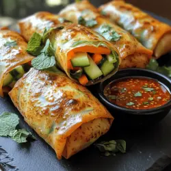 Knusprige Avocado-Frühlingsrollen sind eine köstliche und gesunde Option, die sich perfekt als Snack oder Vorspeise eignet. Diese Frühlingsrollen kombinieren die Cremigkeit von reifen Avocados mit knackigem Gemüse und einer knusprigen Panade aus Panko-Semmelbröseln. Ursprünglich in der asiatischen Küche beheimatet, erfreuen sich Frühlingsrollen weltweit großer Beliebtheit und sind in vielen Variationen erhältlich. Die Verwendung von frischen Zutaten und die Möglichkeit, sie nach Belieben zu füllen, machen sie zu einem vielseitigen Gericht, das sowohl Vegetarier als auch Fleischliebhaber anspricht.
