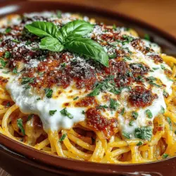 Der cremige Auflauf mit gerösteten roten Paprika und Spaghetti ist ein wahrer Genuss, der sowohl für den Alltag als auch für besondere Anlässe geeignet ist. Dieses Rezept kombiniert die herzhaften Aromen von gerösteten Paprika mit der Cremigkeit von Sahne und Käse, um ein Gericht zu schaffen, das alle Sinne anspricht. Spaghetti als Hauptbestandteil sorgen für eine sättigende Basis, während die frischen Zutaten und Gewürze dem Gericht Tiefe und Komplexität verleihen. Egal, ob Sie ein schnelles Familienessen zubereiten oder Ihre Gäste beeindrucken möchten, dieser Auflauf wird sicherlich alle begeistern.