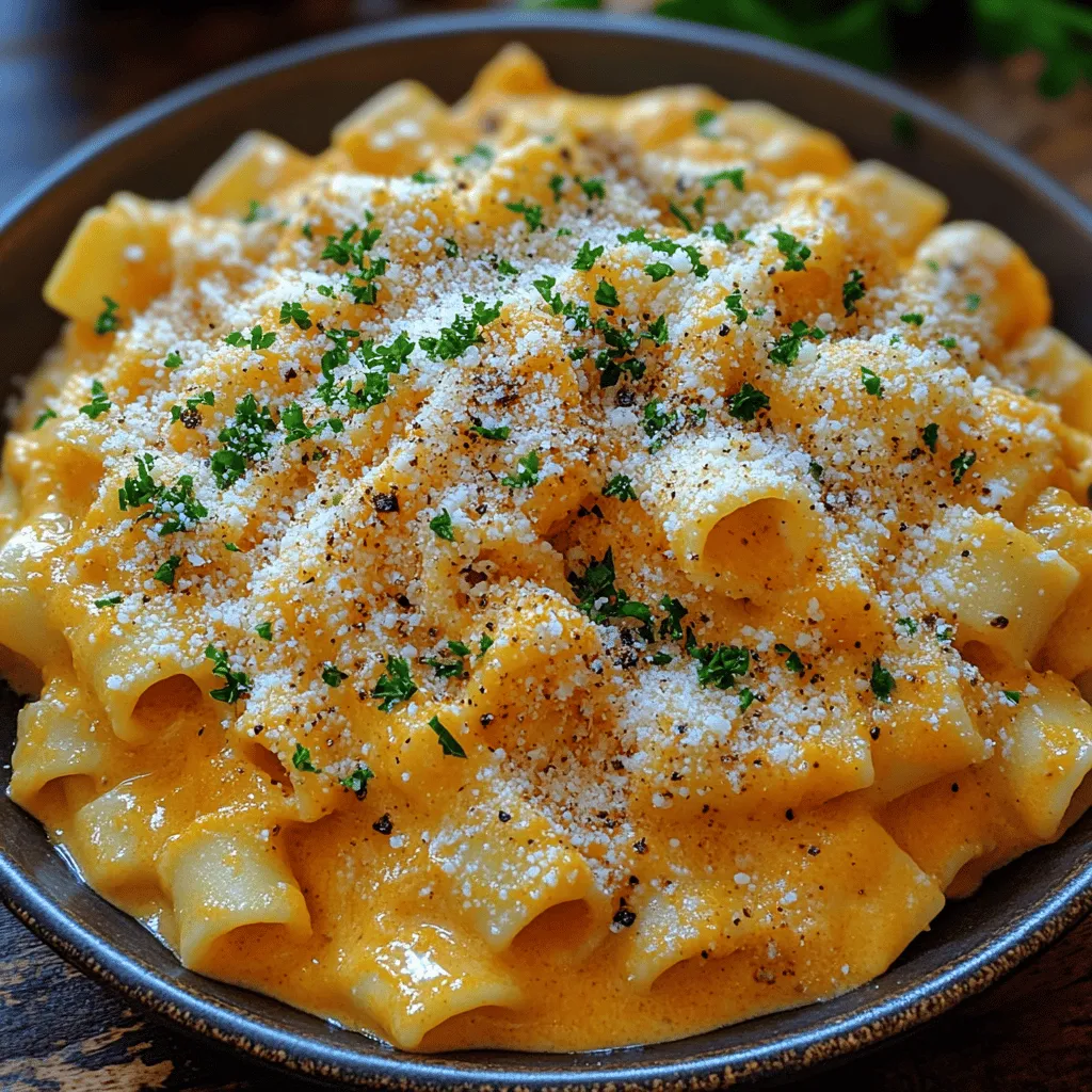Die cremige Kürbis Alfredo Pasta ist ein wunderbares Gericht, das die Aromen des Herbstes einfängt und gleichzeitig einfach zuzubereiten ist. Mit ihrem reichen, buttrigen Geschmack und der samtigen Textur ist dieses Rezept nicht nur eine köstliche Mahlzeit, sondern auch eine perfekte Wahl für festliche Anlässe oder ein gemütliches Abendessen zu Hause. Die Kombination aus Kürbispüree und klassischer Alfredo-Soße schafft ein harmonisches Zusammenspiel von süßen und herzhaften Aromen, das sowohl Pasta-Liebhaber als auch Kürbis-Fans begeistern wird.
