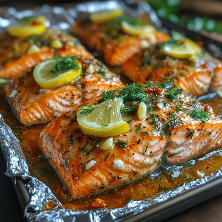 Lachs ist nicht nur ein köstlicher Fisch, sondern auch eine der gesündesten Optionen, die wir in unsere Ernährung integrieren können. Das Rezept für Kräuter-Knoblauch-Butter-Lachs in Alufolie ist eine einfache und schmackhafte Möglichkeit, dieses proteinreiche Lebensmittel zuzubereiten. Es verbindet die Aromen von frischen Kräutern und Knoblauch mit der zarten Textur des Lachses, was es zu einem perfekten Gericht für ein schnelles Abendessen unter der Woche oder ein besonderes Wochenende macht.