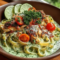 Wenn Sie auf der Suche nach einem schnellen, gesunden und unglaublich schmackhaften Pasta-Gericht sind, dann ist die cremige Avocado-Limette-Hühnchen-Pasta genau das Richtige für Sie. Dieses Rezept kombiniert die frische, cremige Textur von reifen Avocados mit dem spritzigen Geschmack von Limetten und saftigem Hühnchen. Es ist eine perfekte Wahl für ein schnelles Abendessen unter der Woche, eignet sich aber auch hervorragend für besondere Anlässe, bei denen Sie Ihre Gäste beeindrucken möchten.