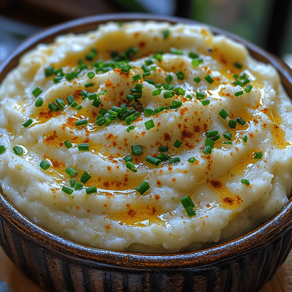 Cremiges Knoblauch Blumenkohlpüree ist nicht nur ein außergewöhnliches, sondern auch ein unglaublich gesundes Gericht, das sich hervorragend als Beilage oder Hauptgericht eignet. Der zarte Blumenkohl, kombiniert mit dem aromatischen Knoblauch, schafft eine cremige Textur, die jeden Gaumen begeistert. Dieses Rezept ist ideal für alle, die eine köstliche, aber dennoch gesunde Alternative zu traditionellen Kartoffelpürees suchen.