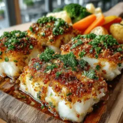Der Zesty Knoblauch-Zitronen-Kabeljau mit knuspriger Quinoa-Kruste ist nicht nur ein Fest für die Augen, sondern auch eine Geschmacksexplosion auf dem Teller. Dieses Gericht hat in den letzten Jahren an Popularität gewonnen, nicht nur wegen seines köstlichen Geschmacks, sondern auch aufgrund seiner gesunden Zubereitungsmethode. Der Kabeljau, ein magerer Fisch mit zartem Fleisch, wird durch eine aromatische Mischung aus Knoblauch und Zitrone verfeinert. Die knusprige Quinoa-Kruste sorgt für den perfekten Crunch und macht dieses Gericht zu einer idealen Wahl für ein leichtes Abendessen oder ein festliches Mittagessen.