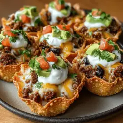 Willkommen zu unserem köstlichen Rezept für Mini Hähnchen-Taco-Tassen! Diese kleinen, knackigen Tassen sind nicht nur ein aufregendes Fingerfood, sondern auch eine kreative Art, die klassischen Aromen von Tacos in einer neuen Form zu genießen. Perfekt für Partys, Familienabende oder einfach als Snack zwischendurch – diese Taco-Tassen werden sicher zum Hit auf jedem Tisch.