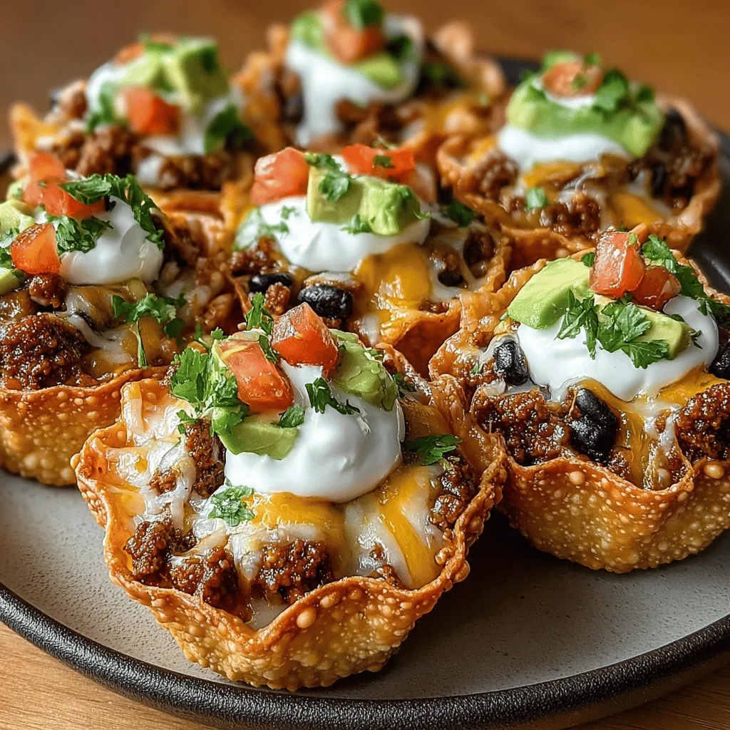 Willkommen zu unserem köstlichen Rezept für Mini Hähnchen-Taco-Tassen! Diese kleinen, knackigen Tassen sind nicht nur ein aufregendes Fingerfood, sondern auch eine kreative Art, die klassischen Aromen von Tacos in einer neuen Form zu genießen. Perfekt für Partys, Familienabende oder einfach als Snack zwischendurch – diese Taco-Tassen werden sicher zum Hit auf jedem Tisch.