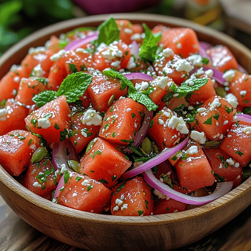 Wenn die Temperaturen steigen und die Sonne hell am Himmel strahlt, gibt es nichts Erfrischenderes als einen leichten, fruchtigen Salat. Der Spritzige Feta-Wassermelonensalat ist nicht nur eine Augenweide, sondern auch eine Geschmacksexplosion, die perfekt für heiße Sommertage geeignet ist. Dieser Salat kombiniert die saftige Süße der Wassermelone mit dem salzigen Geschmack von Feta-Käse und wird durch frische Kräuter und ein einfaches Dressing abgerundet. Egal, ob Sie eine Grillfeier planen, ein Picknick im Park veranstalten oder einfach nur eine gesunde Beilage zu Ihrem Abendessen suchen, dieser Salat wird Ihre Gäste begeistern und Ihnen selbst ein Gefühl von Sommerfrische vermitteln.