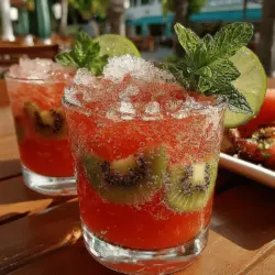 Wenn die Temperaturen steigen und der Sommer in voller Blüte steht, gibt es kaum etwas Erfrischenderes als ein köstlicher Slushie. Besonders beliebt sind die Erfrischenden Wassermelonen-Kiwi-Slushies, die nicht nur herrlich kühlend sind, sondern auch eine Explosion aus fruchtigen Aromen bieten. Diese leckere Kombination aus Wassermelone und Kiwi ist nicht nur ein Genuss für den Gaumen, sondern auch ein echter Augenschmaus und perfekt für heiße Tage.