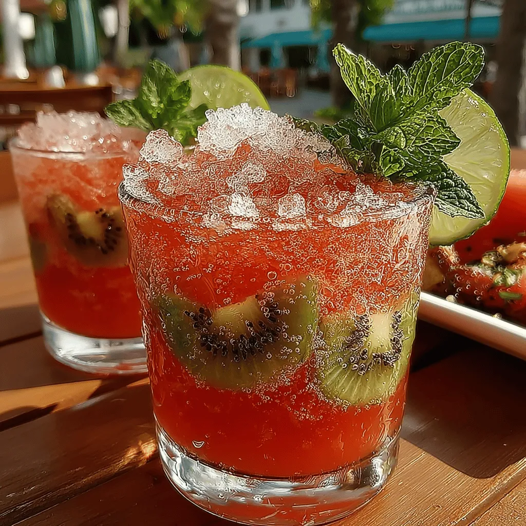 Wenn die Temperaturen steigen und der Sommer in voller Blüte steht, gibt es kaum etwas Erfrischenderes als ein köstlicher Slushie. Besonders beliebt sind die Erfrischenden Wassermelonen-Kiwi-Slushies, die nicht nur herrlich kühlend sind, sondern auch eine Explosion aus fruchtigen Aromen bieten. Diese leckere Kombination aus Wassermelone und Kiwi ist nicht nur ein Genuss für den Gaumen, sondern auch ein echter Augenschmaus und perfekt für heiße Tage.
