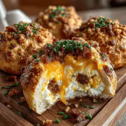 Die Inspiration für diese Biscuit Bombs stammt aus der klassischen amerikanischen Frühstücksküche, die für ihre herzhaften und sättigenden Gerichte bekannt ist. Biscuits sind ein traditionelles Gebäck, das besonders im Süden der Vereinigten Staaten beliebt ist. Sie sind leicht, locker und perfekt, um sie mit verschiedenen Füllungen zu kombinieren. Die Kombination von Eiern, Bacon und Cheddar ist eine Hommage an die beliebten Frühstücksgerichte, die oft in Diners und bei Brunch-Partys serviert werden. Die Cheddar Bacon Egg Biscuit Bombs bringen all diese Aromen in einem handlichen Format zusammen und machen sie ideal für ein schnelles Frühstück oder einen Snack.